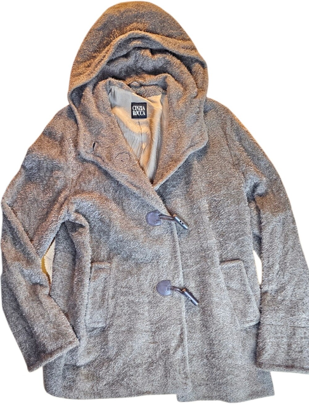 Vintage Cinzia Rocca Cozy Alpaca Wool Toggle Jacket